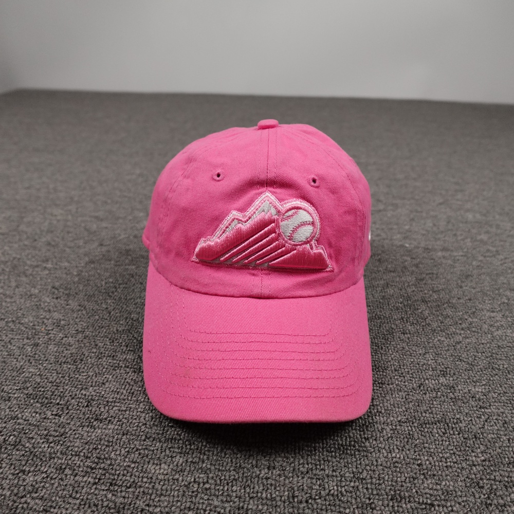 Colorado Rockies Hat Cap Strap Back Girls One Size Pink MLB Baseball New Era